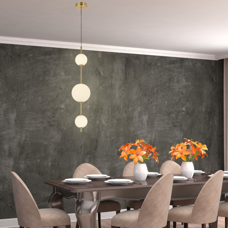 Lampa wisząca pionowa Dorado złota LED CCT - 5540