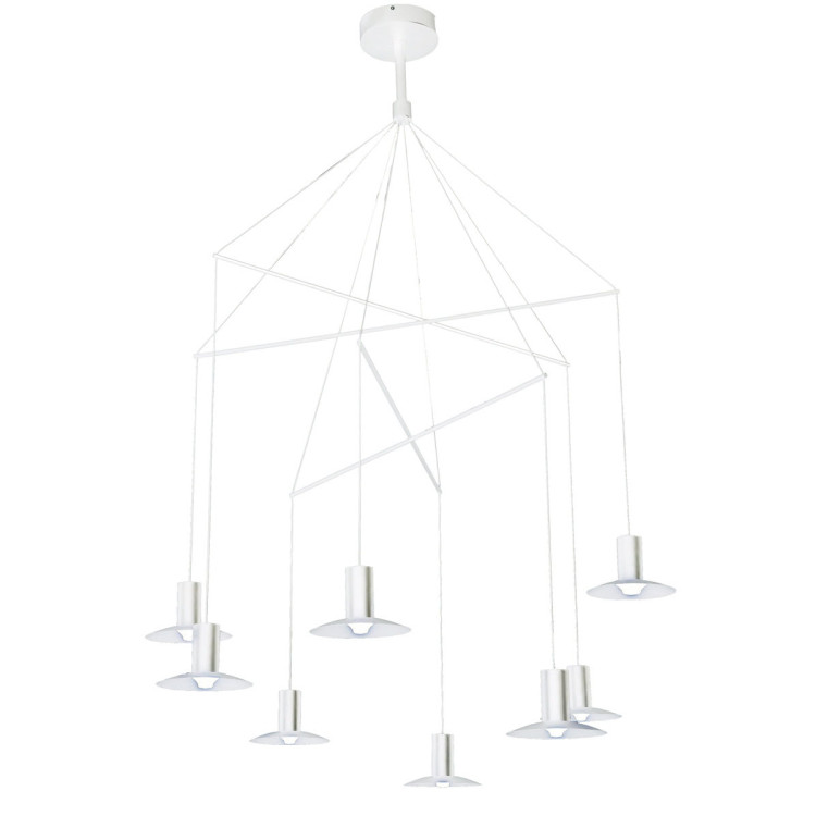 Lampa wisząca Hat biała LED 3000K - 5544