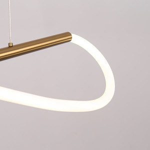 Lampa wisząca Meleca S złota LED 4000K