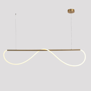 Lampa wisząca Meleca M złota LED CCT