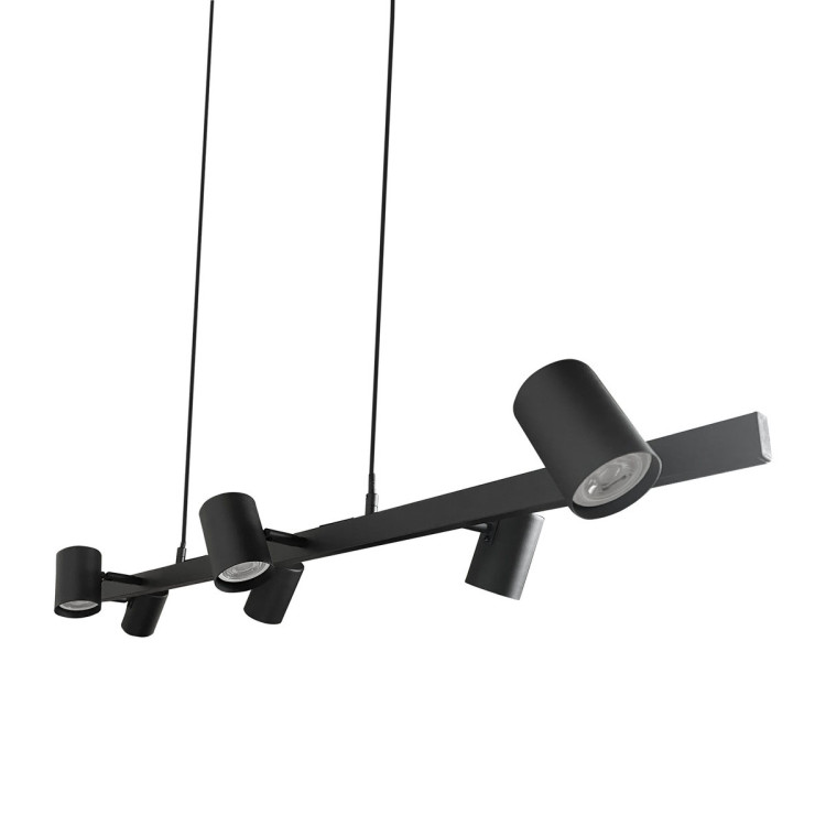 Lampa wisząca Snow 6 czarna 6xGU10 - 5839