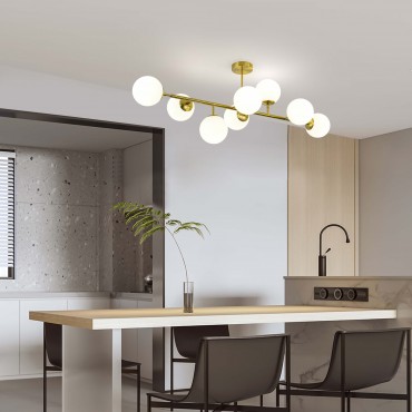 Lampa wisząca Dorado 8 złota 8xE14