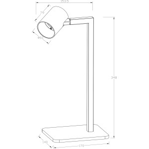Lampa biurkowa Snow biała 1xGU10
