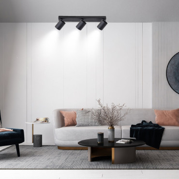 Spot Snow 3 czarny 3xGU10