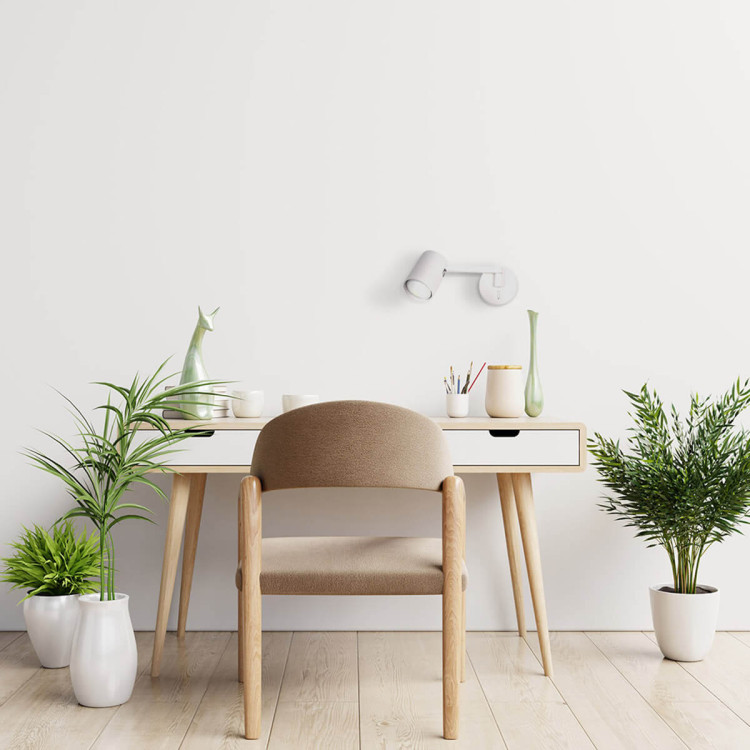 Kinkiet z wysięgnikiem Snow biały 1xGU10 - 6038