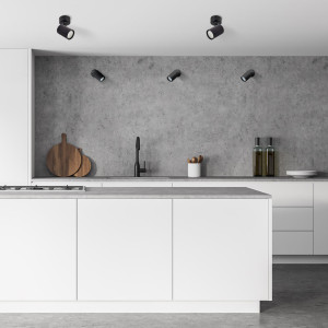 Spot Snow 1 czarny 1xGU10