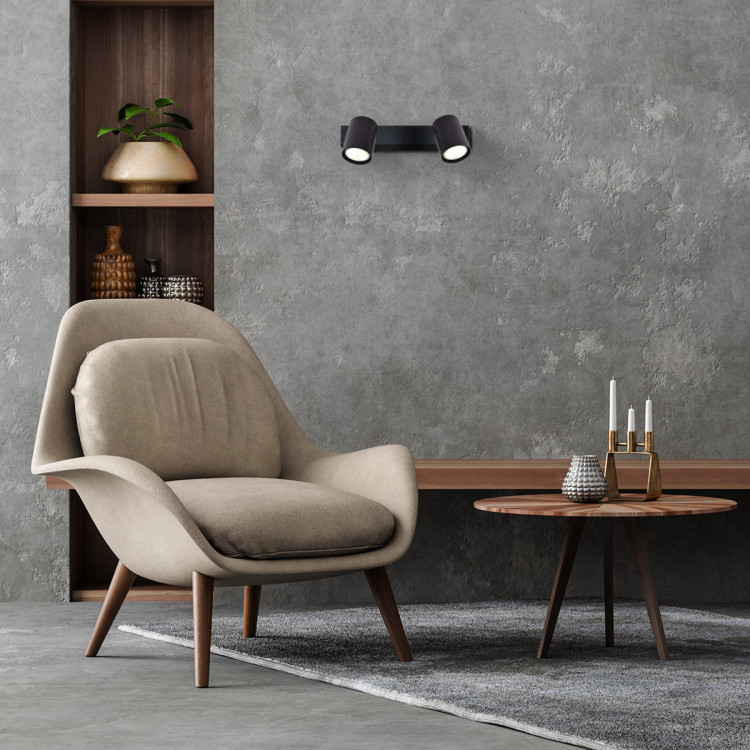 Spot Snow 2 czarny 2xGU10 - 6064