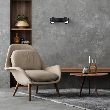 Spot Snow 2 czarny 2xGU10