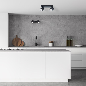 Spot Snow 2 czarny 2xGU10