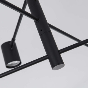 Lampa wisząca Snow 6 czarna 6xGU10