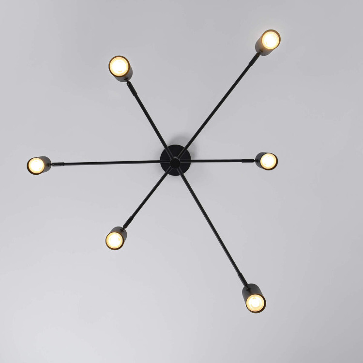 Lampa wisząca Snow 6 czarna 6xGU10 - 6073