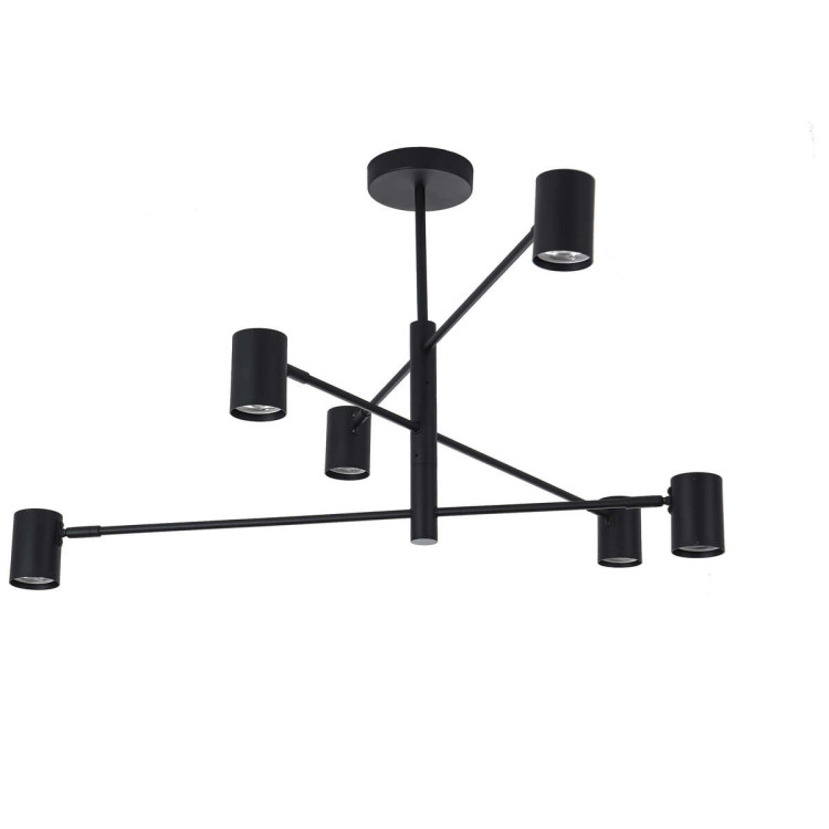 Lampa wisząca Snow 6 czarna 6xGU10 - 6075
