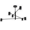 Lampa wisząca Snow 6 czarna 6xGU10