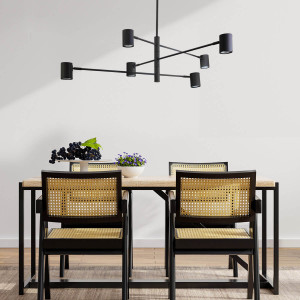 Lampa wisząca Snow 6 czarna 6xGU10