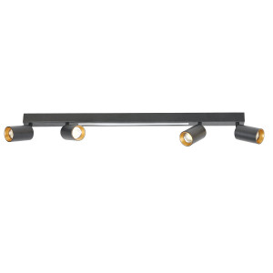 Perugia 4 plafon czarny