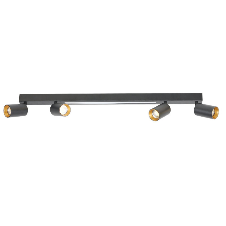 Perugia 4 plafon czarny - 6140