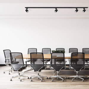 Zestaw oświetlenia szynowego Snow SET 1F czarny 4xGU10