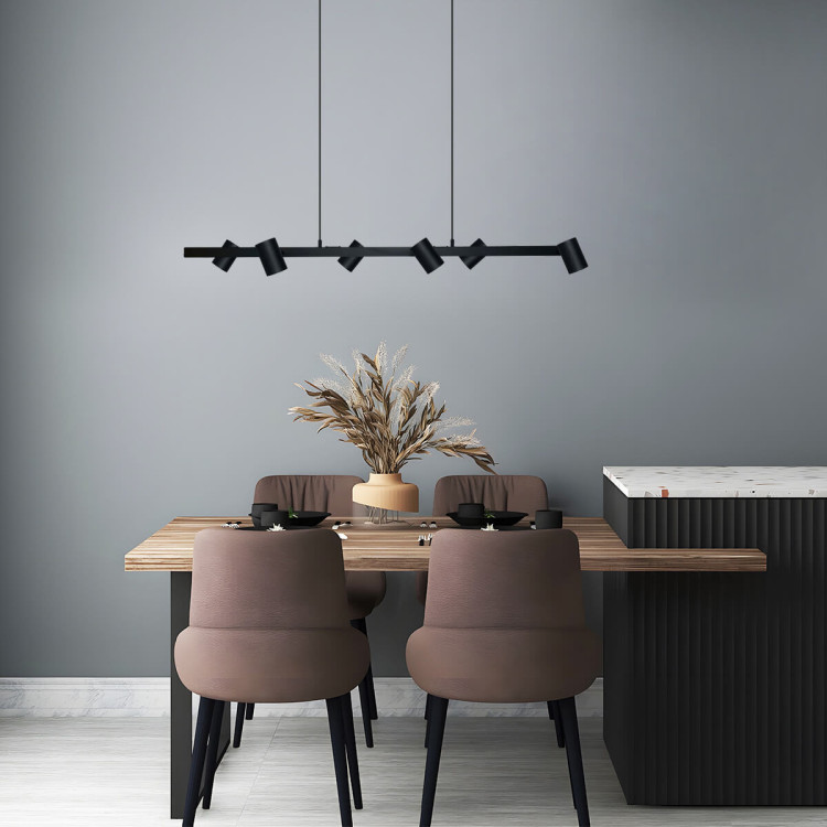 Lampa wisząca Snow 6 czarna 6xGU10 - 6202