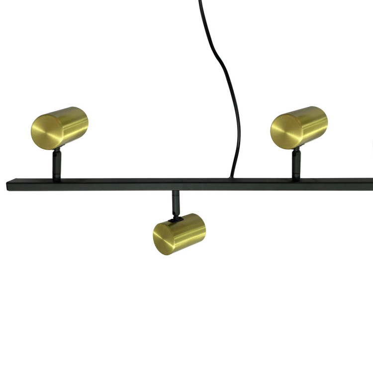 Lampa wisząca Snow 6 złoto - czarna 6xGU10 - 6207