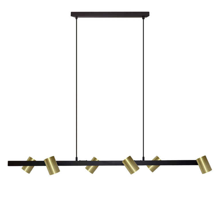 Lampa wisząca Snow 6 złoto - czarna 6xGU10 - 6209