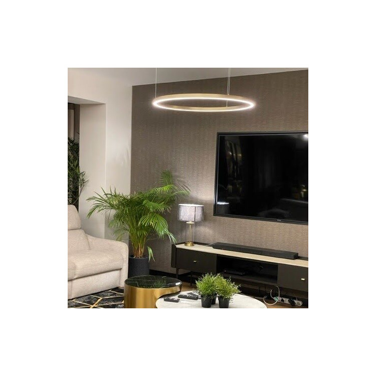 Lampa wisząca Midway Shiny XL złota LED 3000K - 6245