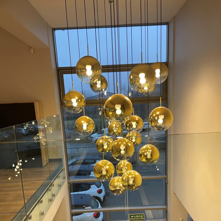 Lampa wisząca Palla złota 1xE14 - 6246