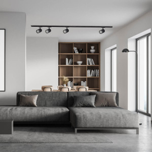 Reflektor do szynoprzewodów Tokio 1F czarny 1xGU10