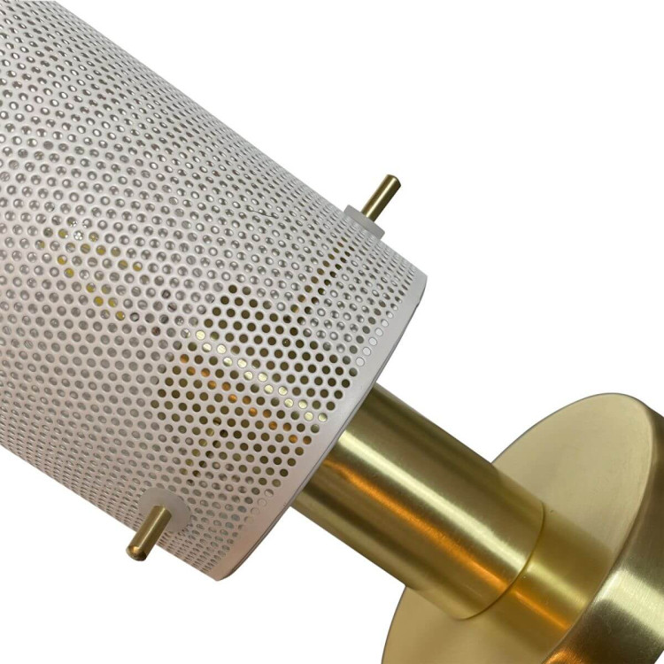 Lampa biurkowa Tirana biała 1xE27 - 6393