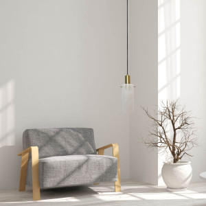 Lampa wisząca Tirana 1 biała 1xE27