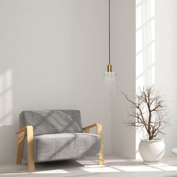 Lampa wisząca Tirana 1 biała 1xE27 - 6402