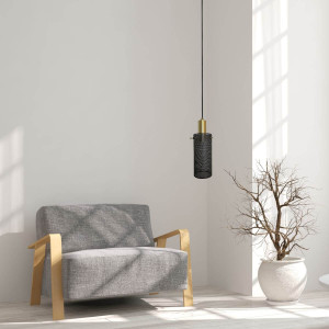 Lampa wisząca Tirana 1 czarna 1xE27