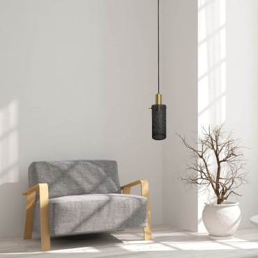 Lampa wisząca Tirana 1 czarna 1xE27