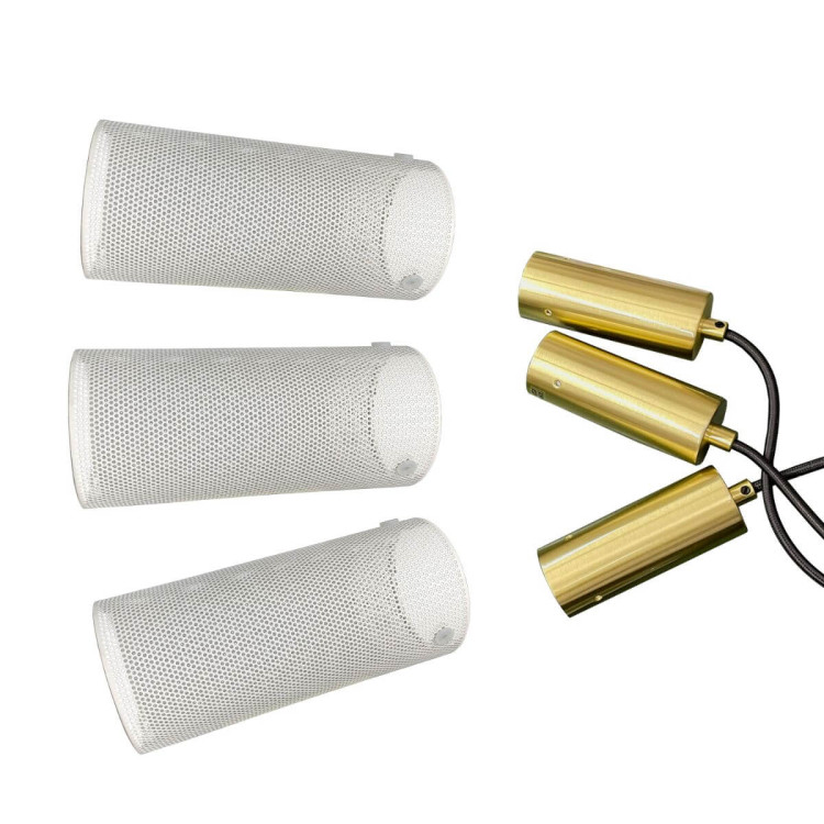 Lampa wisząca Tirana 3 biała 3xE27 - 6413