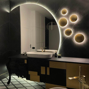 Plafon Platillo 21 cm czarny LED 3000K