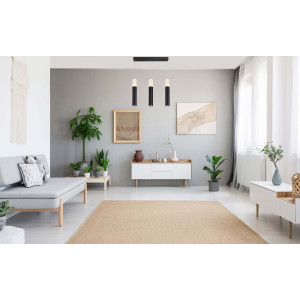 Lampa wisząca Fano czarna LED 3000K