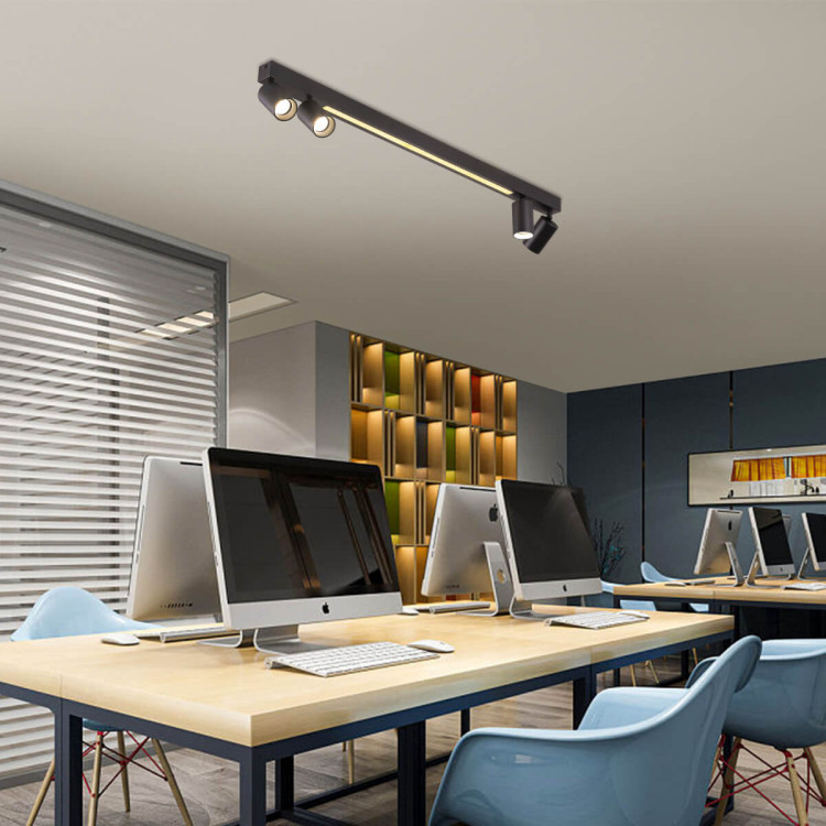 Perugia 4 plafon czarny - 6554