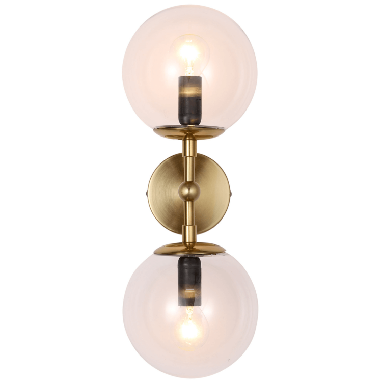 Kinkiet Dorado złoto-transparentny 2xE14 - 6629