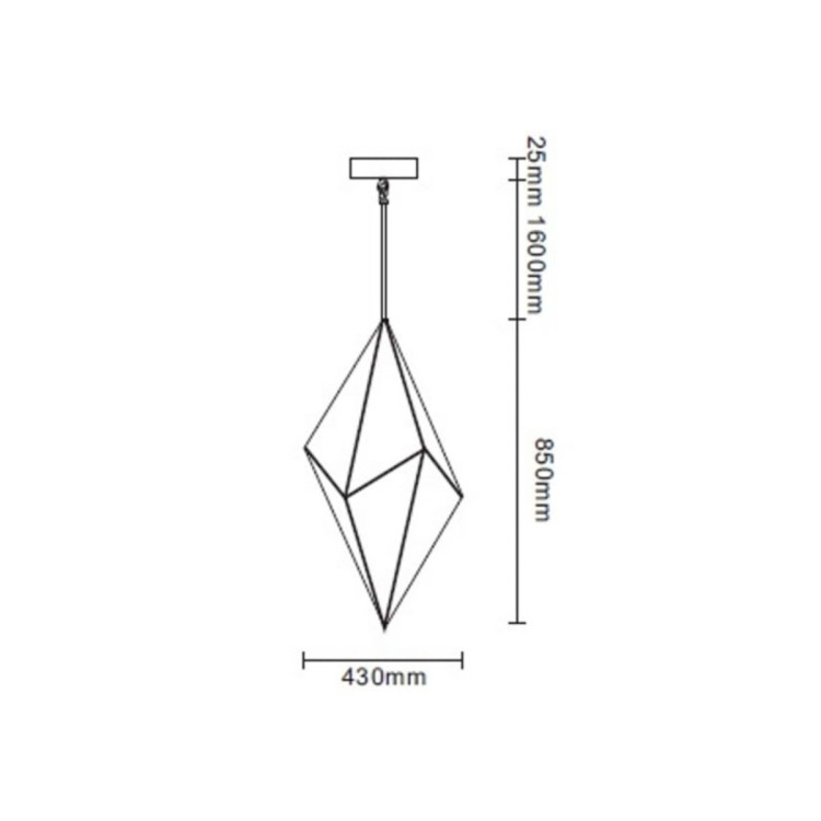 Lampa wisząca Konstelacja pionowa 7xG9 - 6641