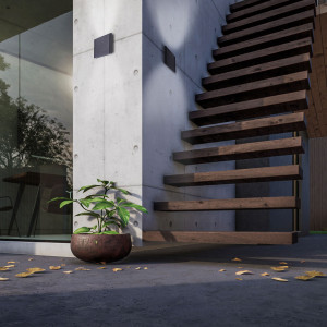 Kinkiet Sapri antracyt LED 4000K