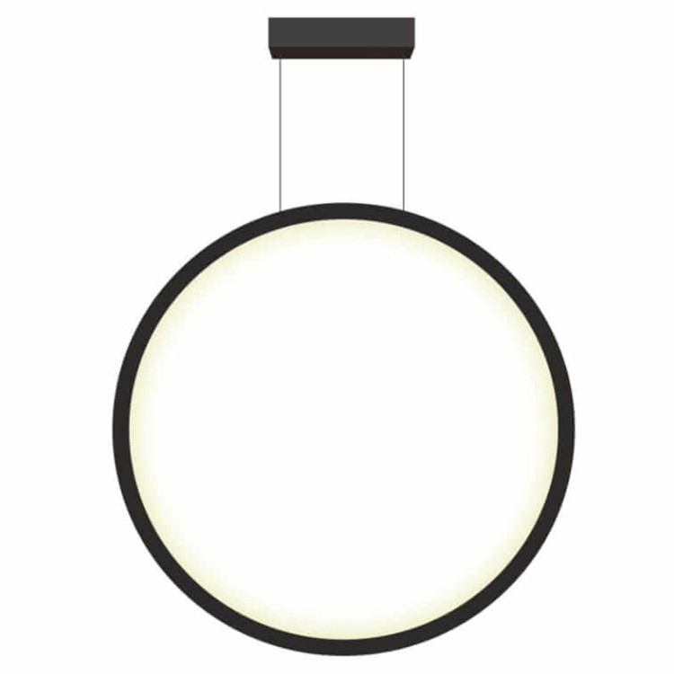 Lampa wisząca Mirror czarna LED 3000K - 6765