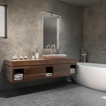 Kinkiet Nevada 90 cm czarny IP44 LED 4000K