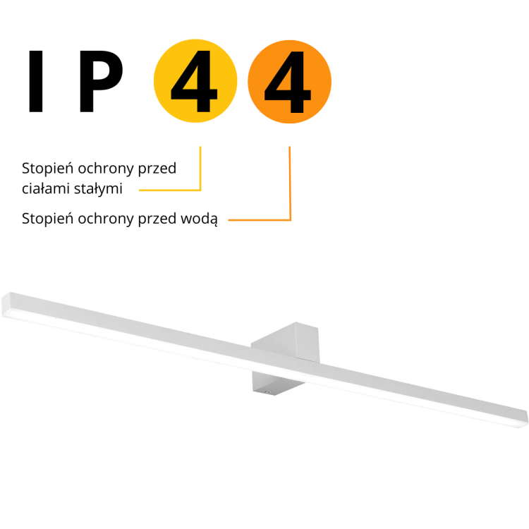 Kinkiet Nevada 90 cm biały IP44 LED 4000K - 6869