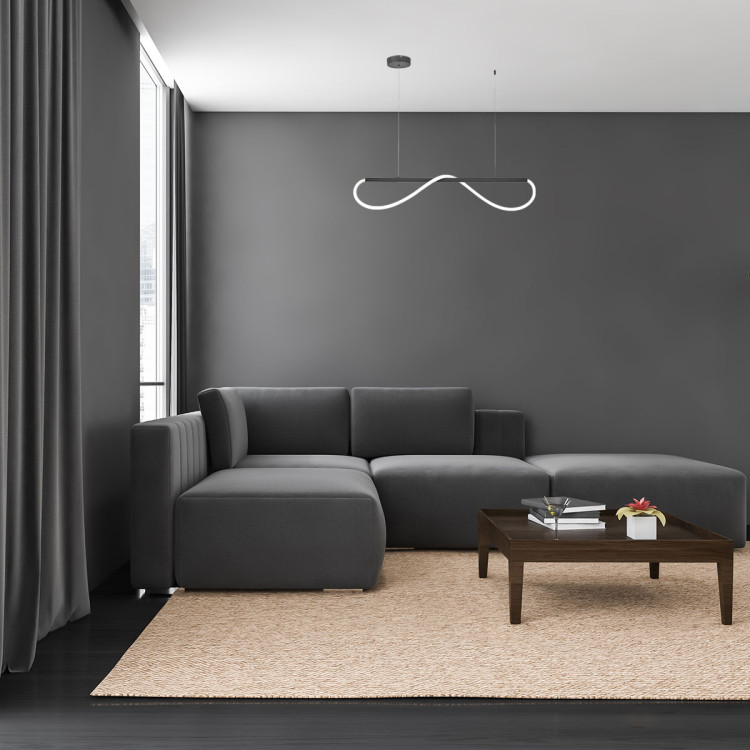 Lampa wisząca Meleca S czarna LED 4000K - 6873