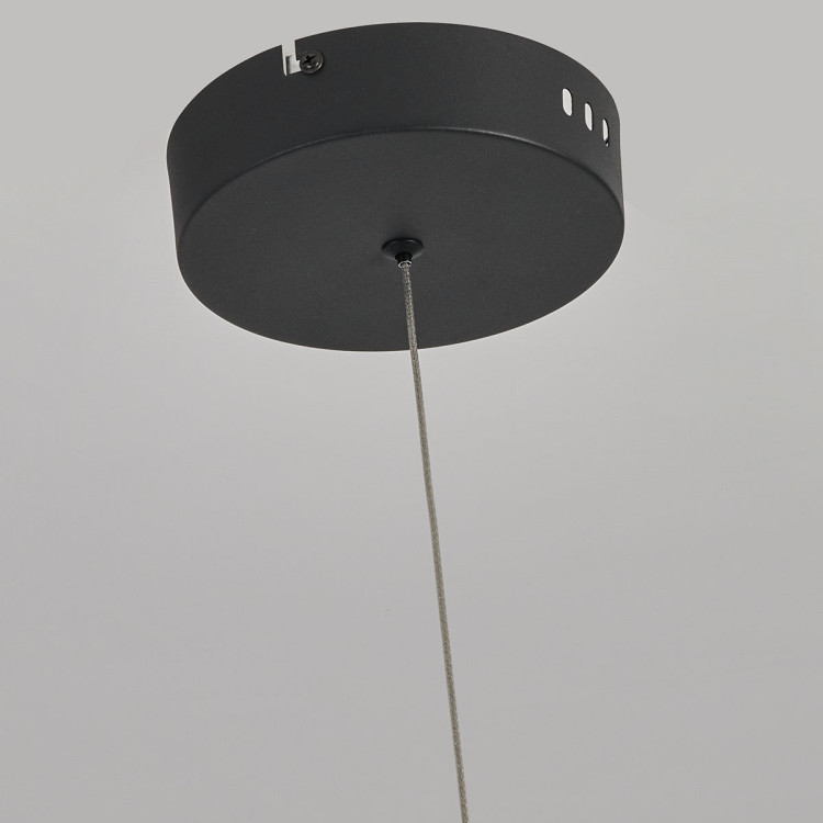 Lampa wisząca Meleca M czarna LED CCT - 6888