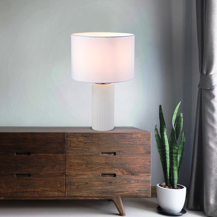 Lampa stołowa Tokio biała 1xE27 - 6914