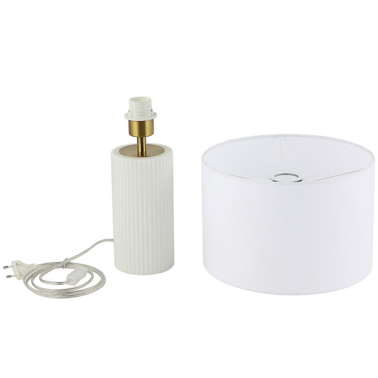 Lampa stołowa Tokio biała 1xE27 - 6918