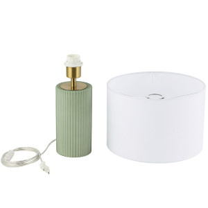 Lampa stołowa Tokio miętowa 1xE27