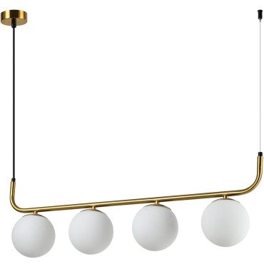 Lampa wisząca Alisa złota 4xE14