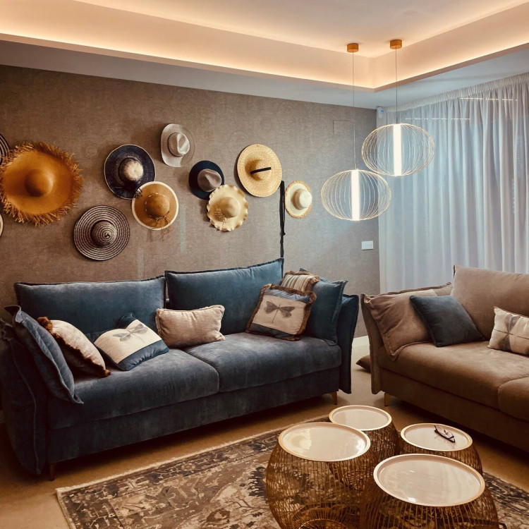 Lampa wisząca Treviso złota LED CCT - 7095