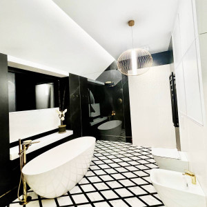 Lampa wisząca Treviso złota LED CCT